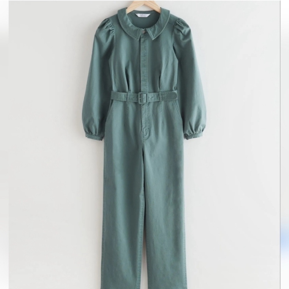 & Other Stories Green Jumpsuit